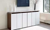 Elegant Aluminum Door Credenza - 10347