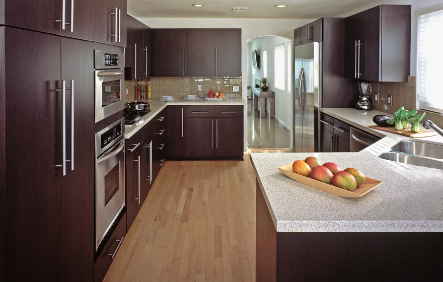 Refacing existing cabinetry can transform an outdated kitchen into a truly modern-looking space.