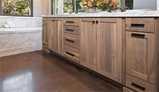 Rough Sawn Walnut Bathroom - 10404