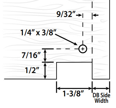 Notching for Undermount Glides