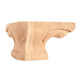 Rounded Pedestal Foot Corner - 6-3/4" x 4" x 6-3/4