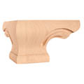 Square Pedestal Foot Corner - 6-3/4" x 4" x 6-3/4"